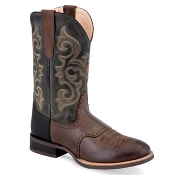 Old West Mens Boots - Skull Valley - Chocolate/Olive